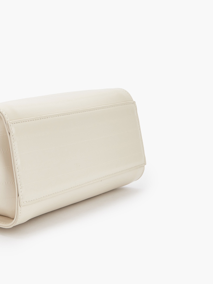 Textured Shoulder Bag with Detachable Strap