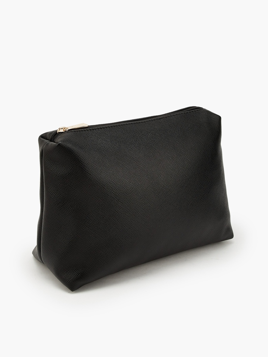 Textured Tote Bag with Pouch and Card Holder