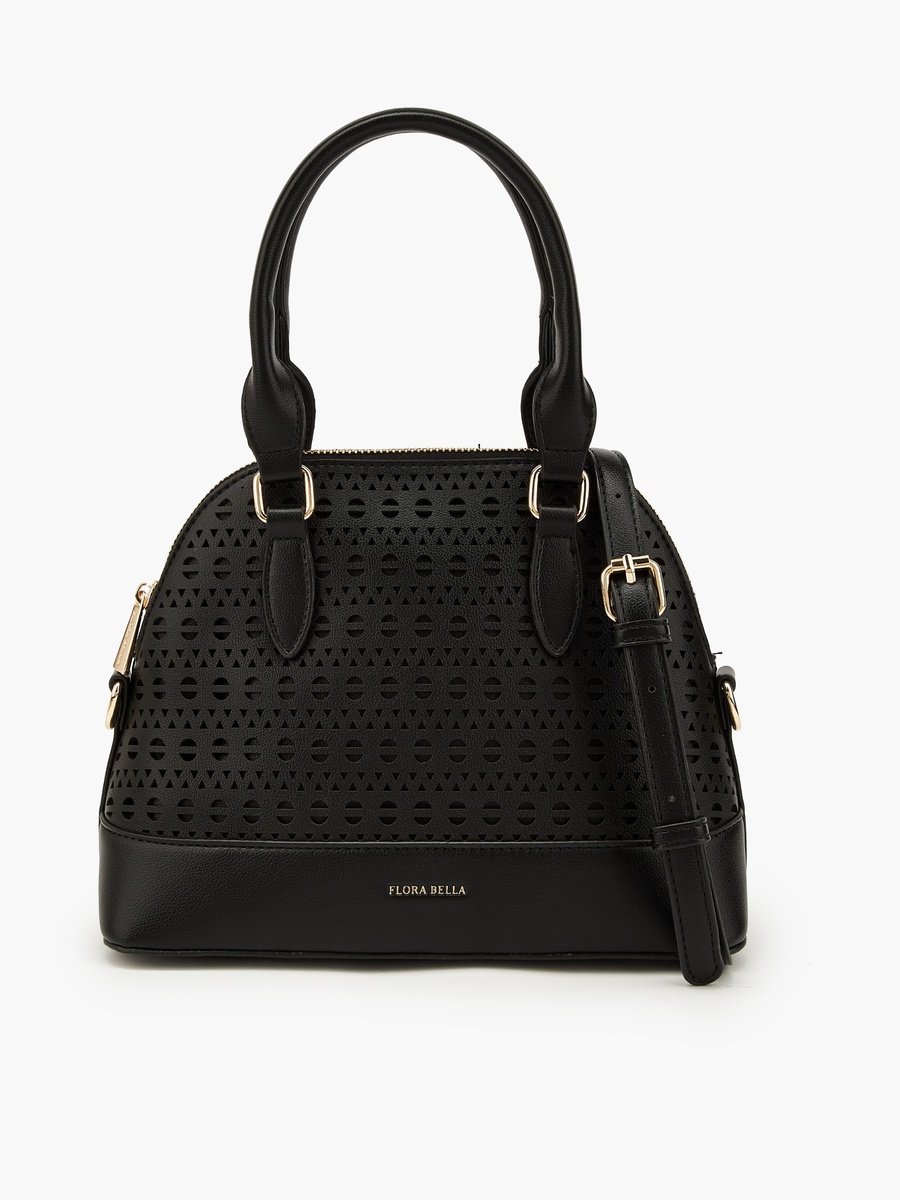Laser Cut Satchel Bag with Detachable Strap