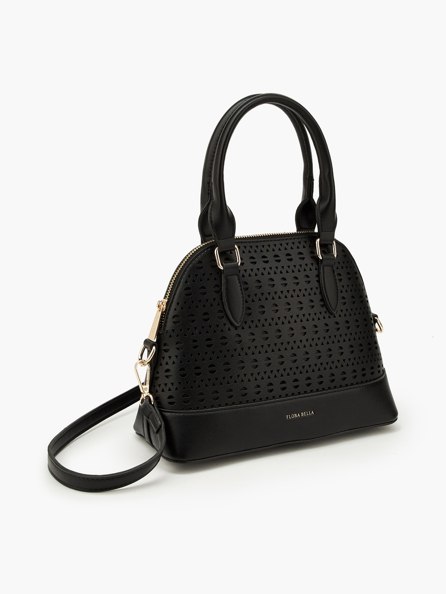 Laser Cut Satchel Bag with Detachable Strap