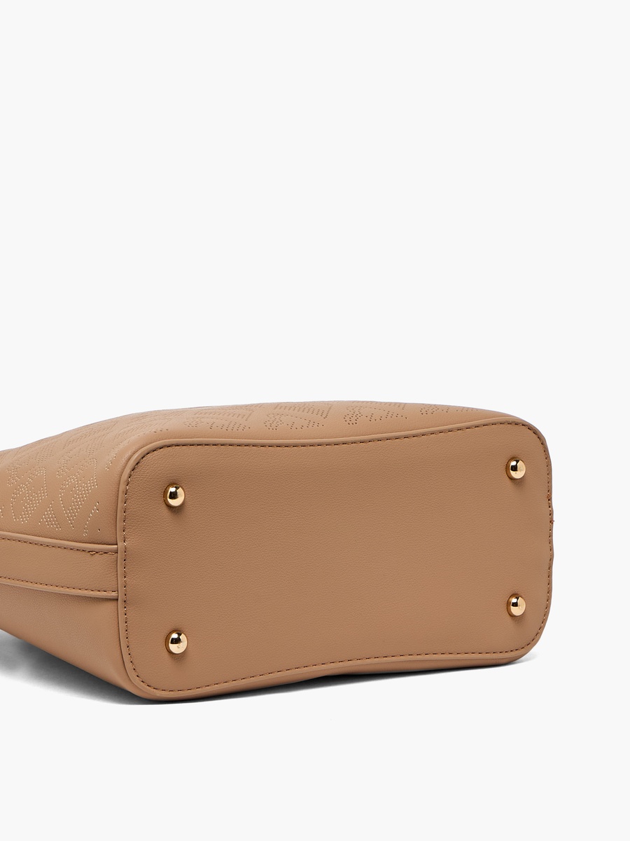Textured Shoulder Bag with Chain Strap