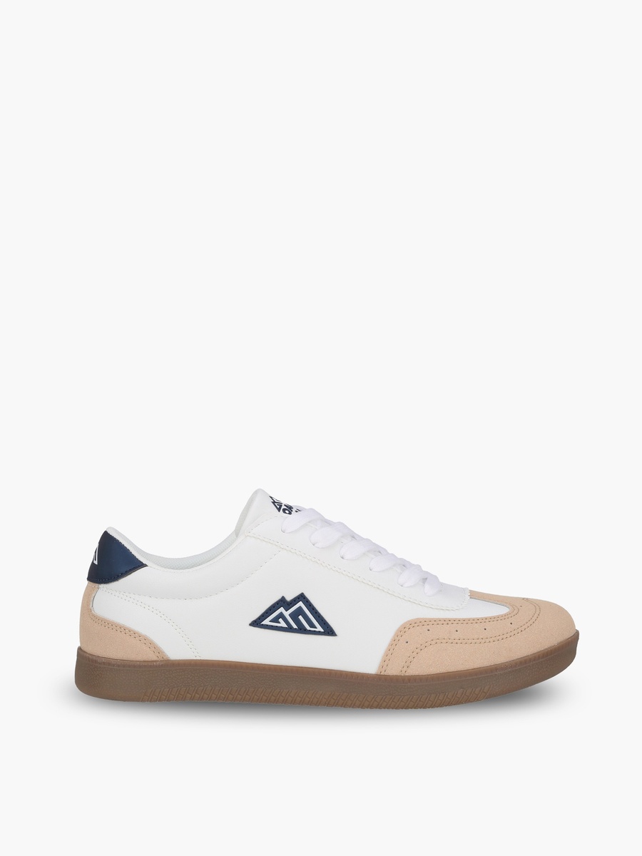Color Block Lace-Up Ankle Sneakers