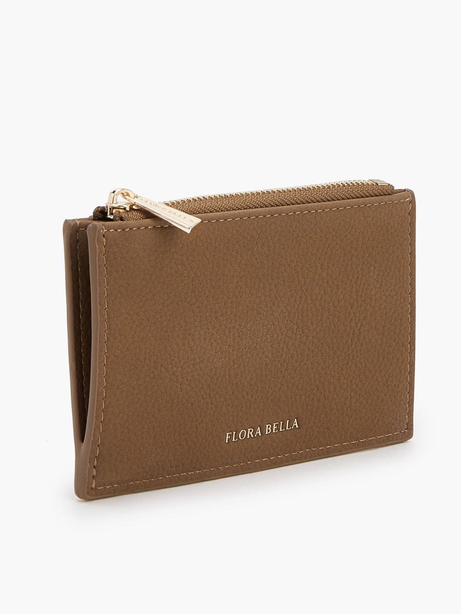 Solid Card Holder with Zip Closure