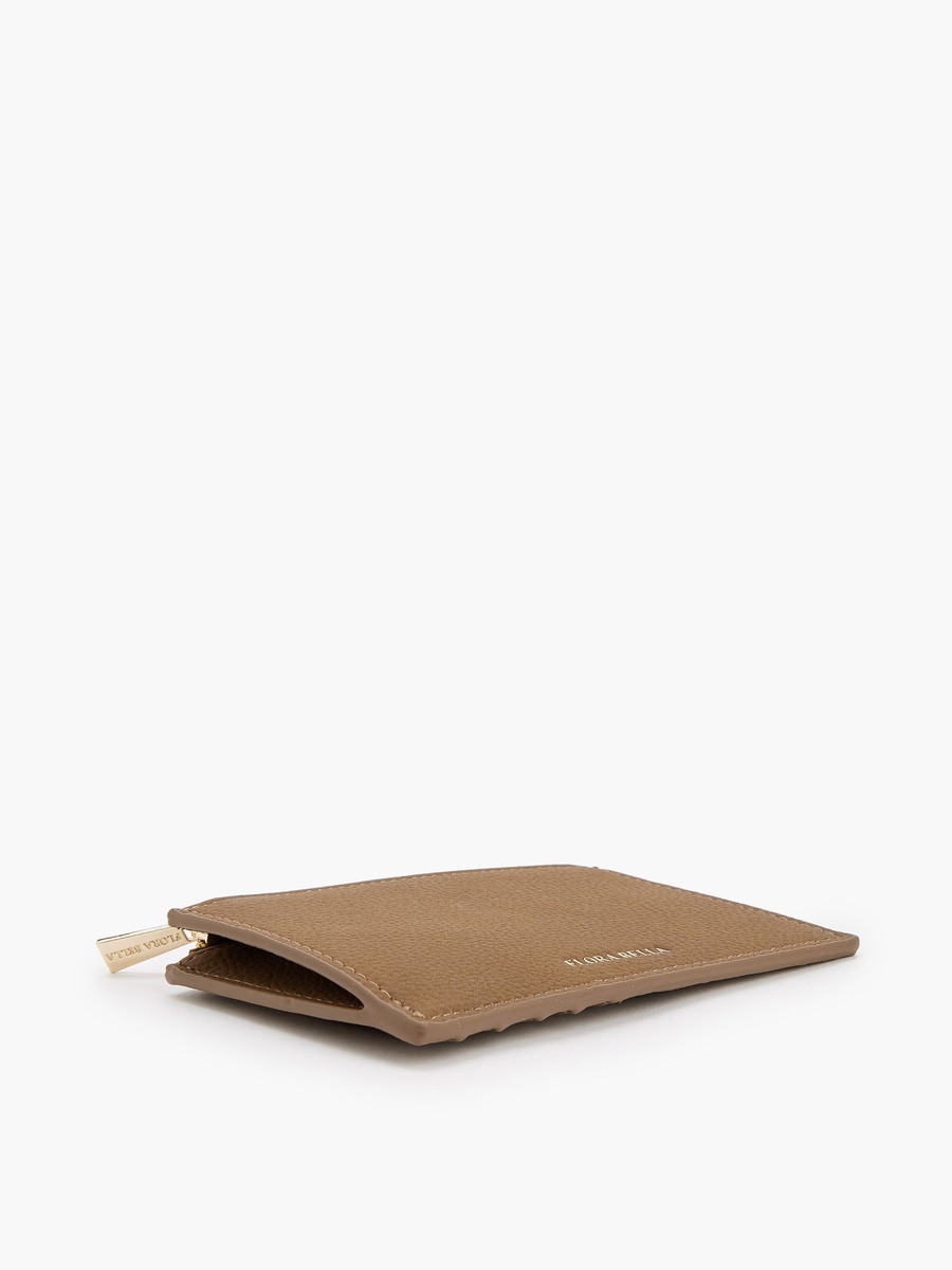 Solid Card Holder with Zip Closure
