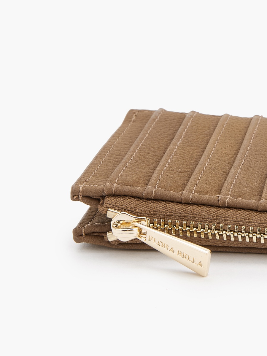 Solid Card Holder with Zip Closure
