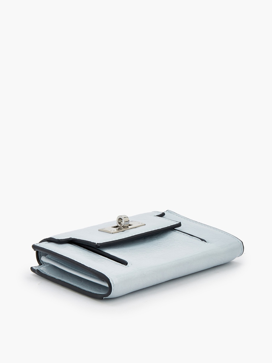 Textured Wallet with Twist Lock
