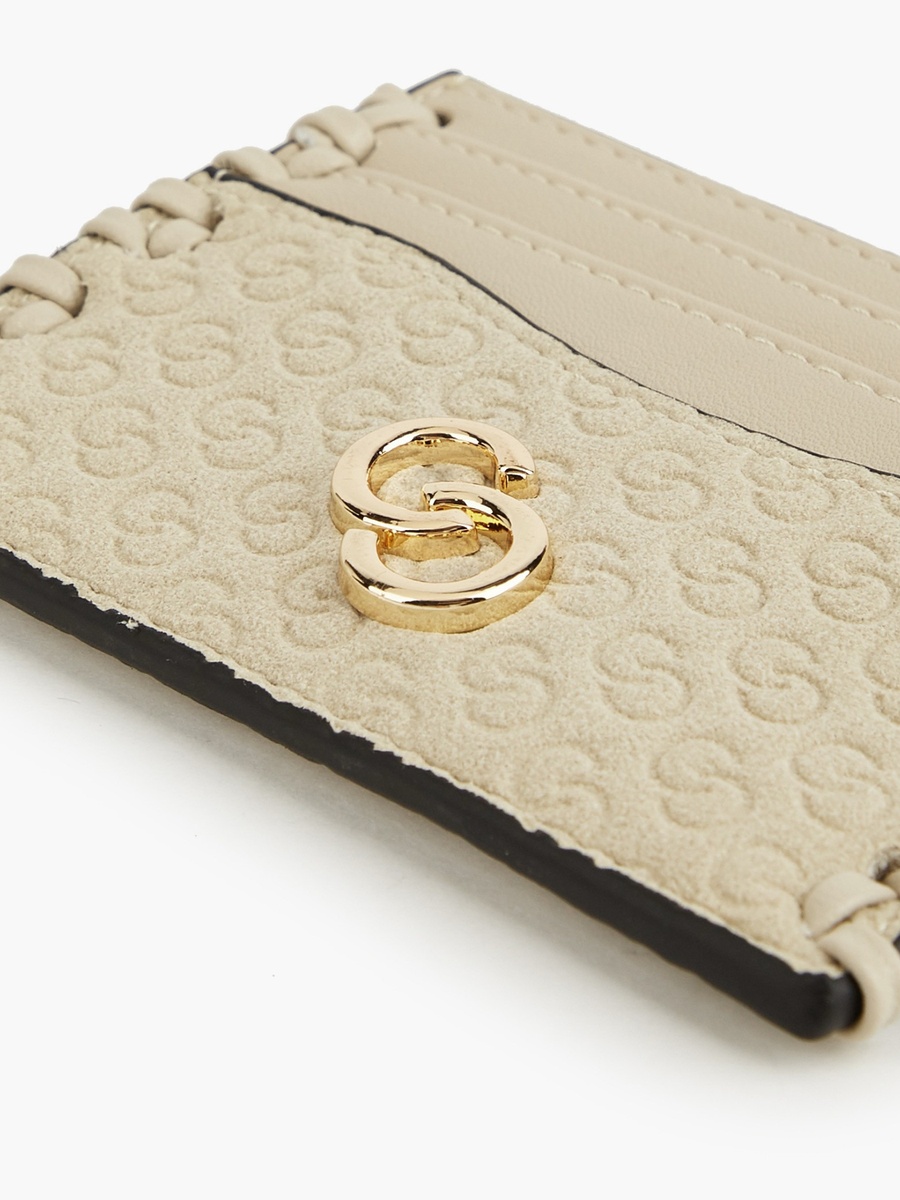 Monogram Embossed Card Holder