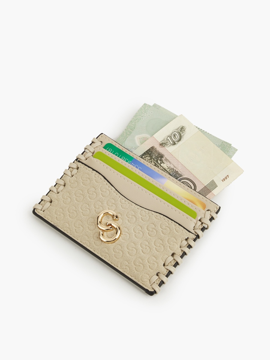 Monogram Embossed Card Holder