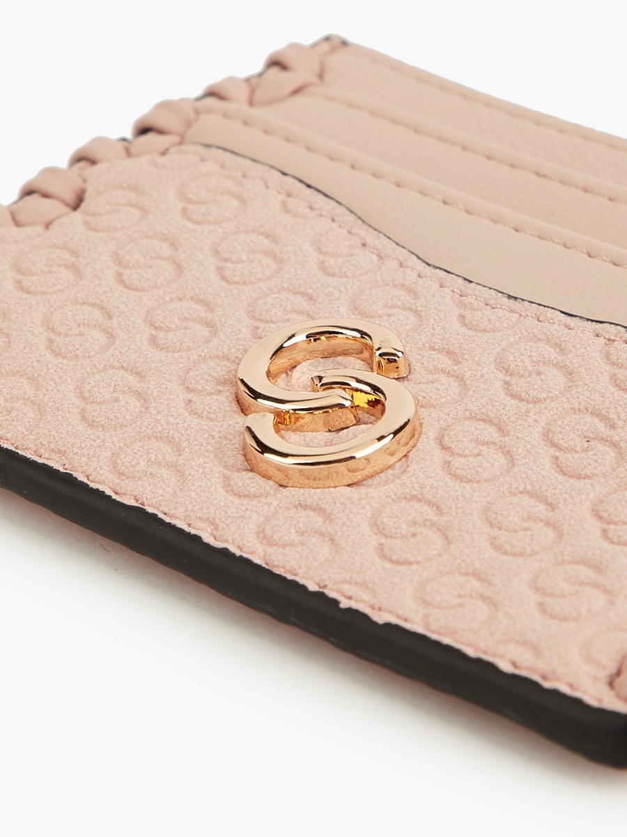 Monogram Embossed Card Holder