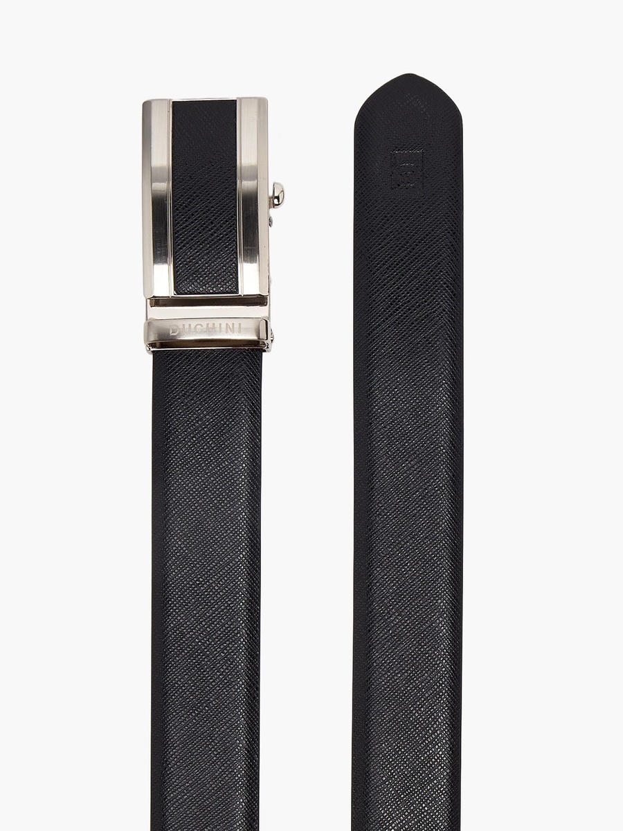 Men Auto Lock Buckle Leather Belt