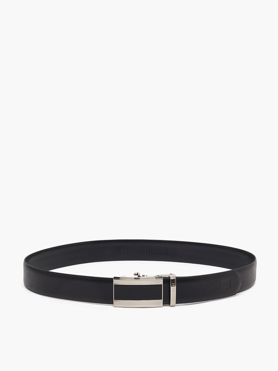 Men Auto Lock Buckle Leather Belt