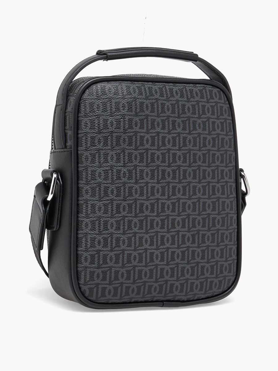 Men Monogram Print Crossbody Bag
