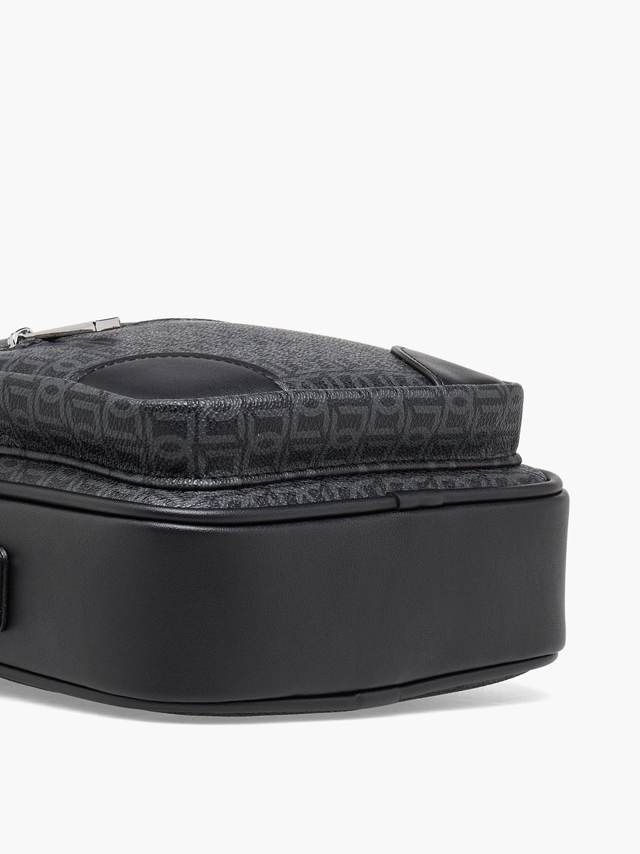 Men Monogram Print Crossbody Bag