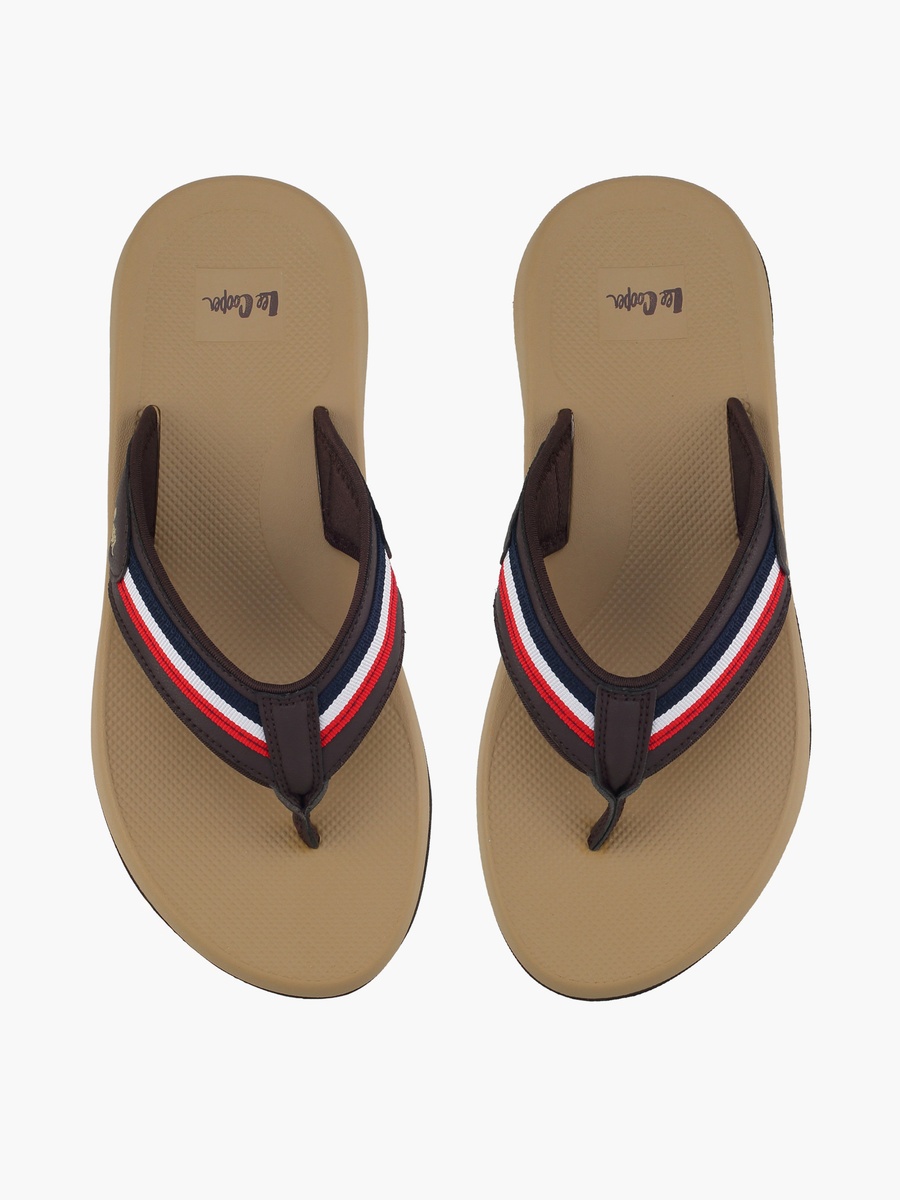 Men Striped Flip Flops
