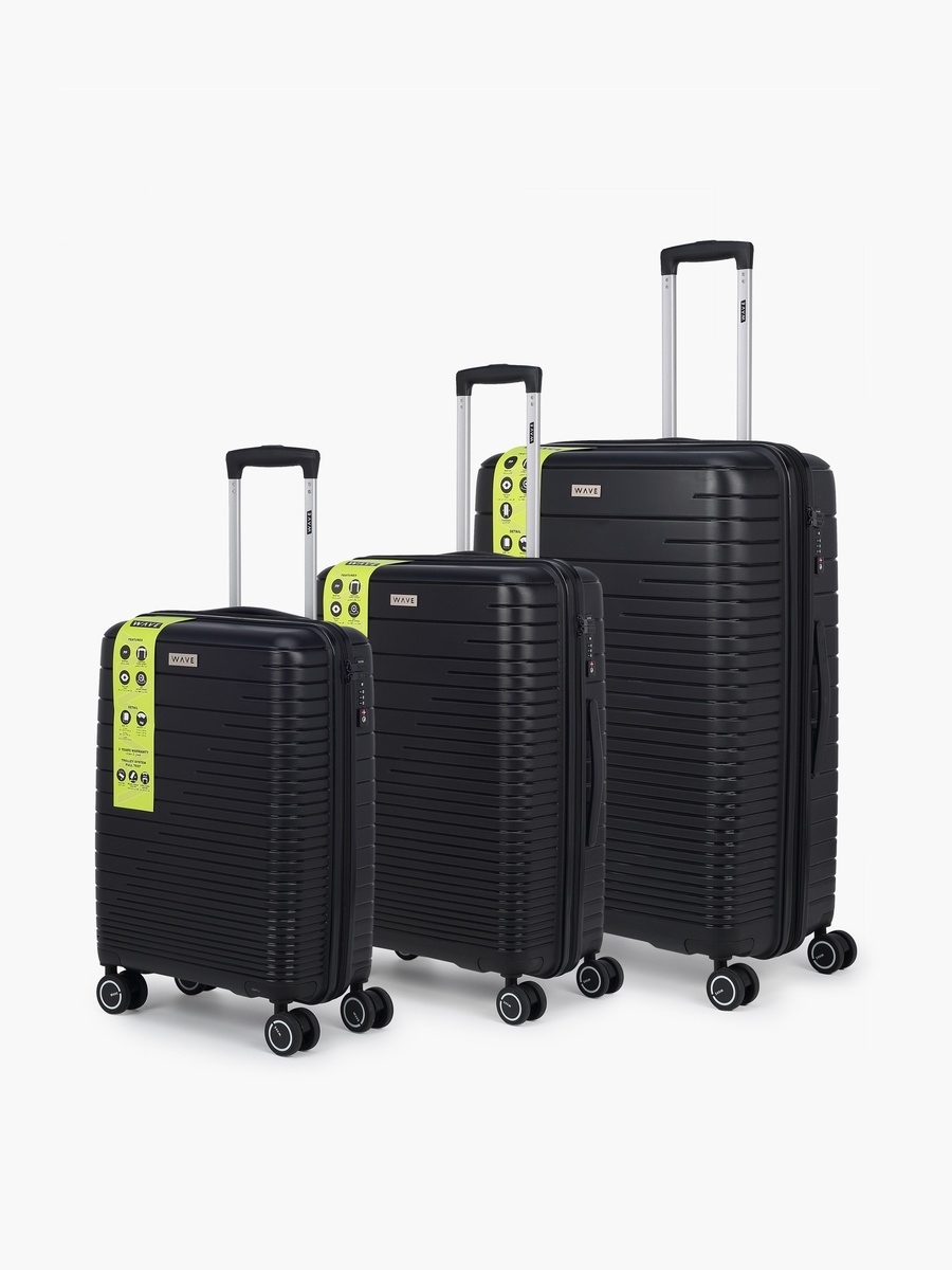 3-Piece Hardcase Luggage Trolley Set with Lock
