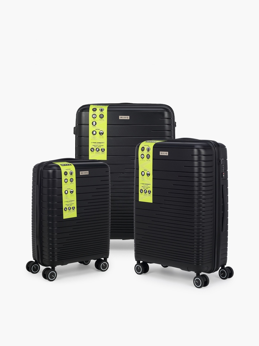 3-Piece Hardcase Luggage Trolley Set with Lock