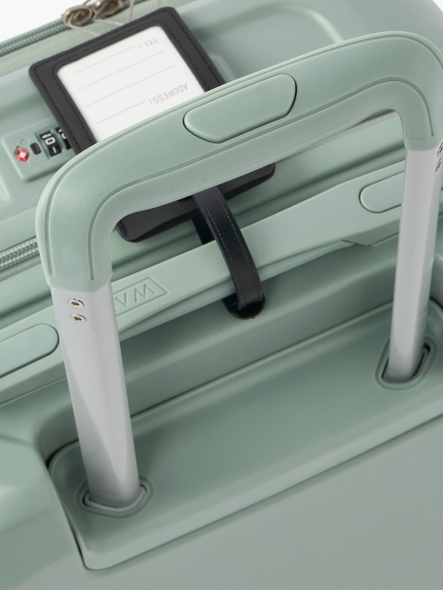 Solid Hardcase Luggage Trolley with Retractable Handle - 20 inches Cabin Bag