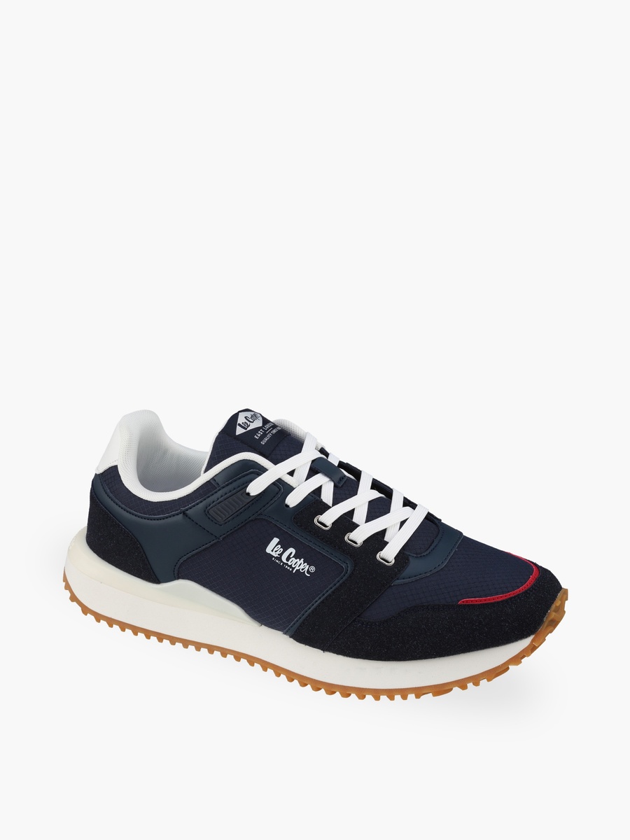 Men Panelled Lace-Up Sneakers