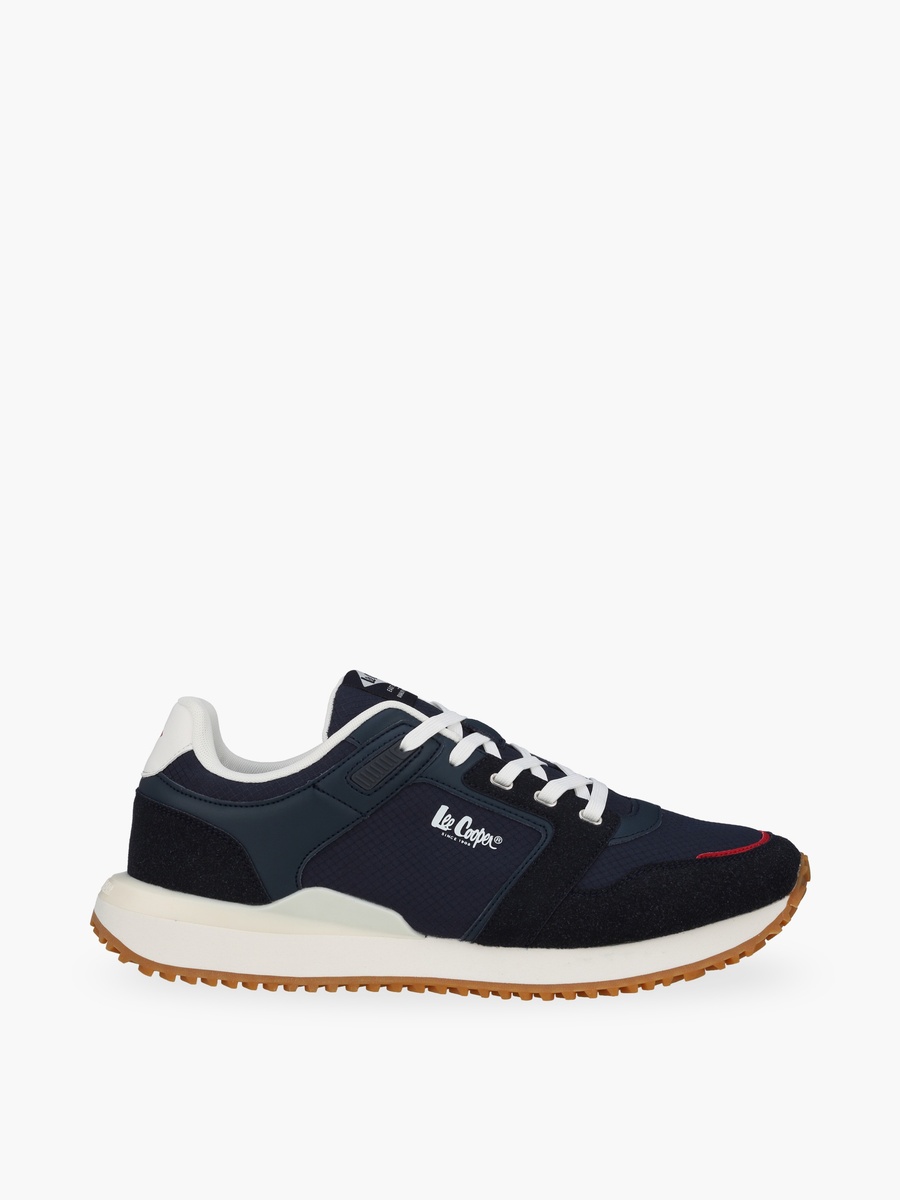 Men Panelled Lace-Up Sneakers