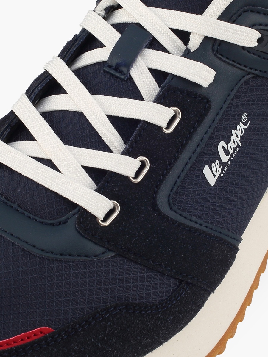 Men Panelled Lace-Up Sneakers