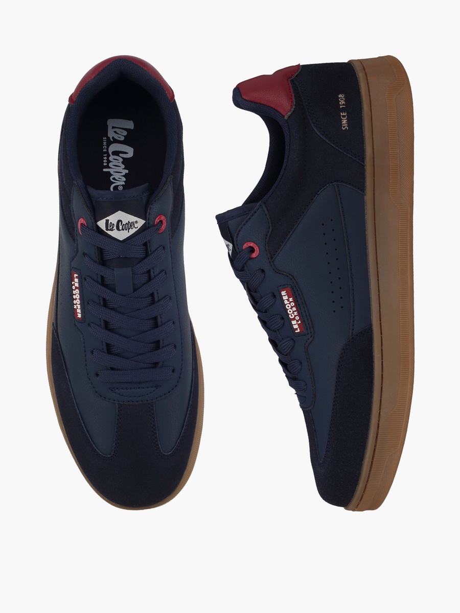 Men Panelled Lace-Up Sneakers