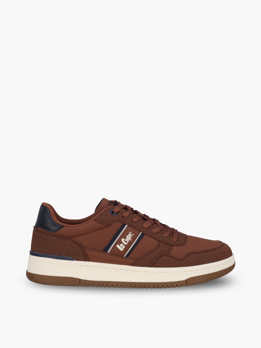 Men Logo Print Lace-Up Ankle Sneakers