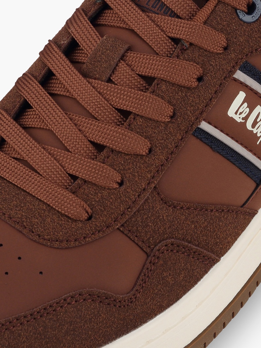 Men Logo Print Lace-Up Ankle Sneakers