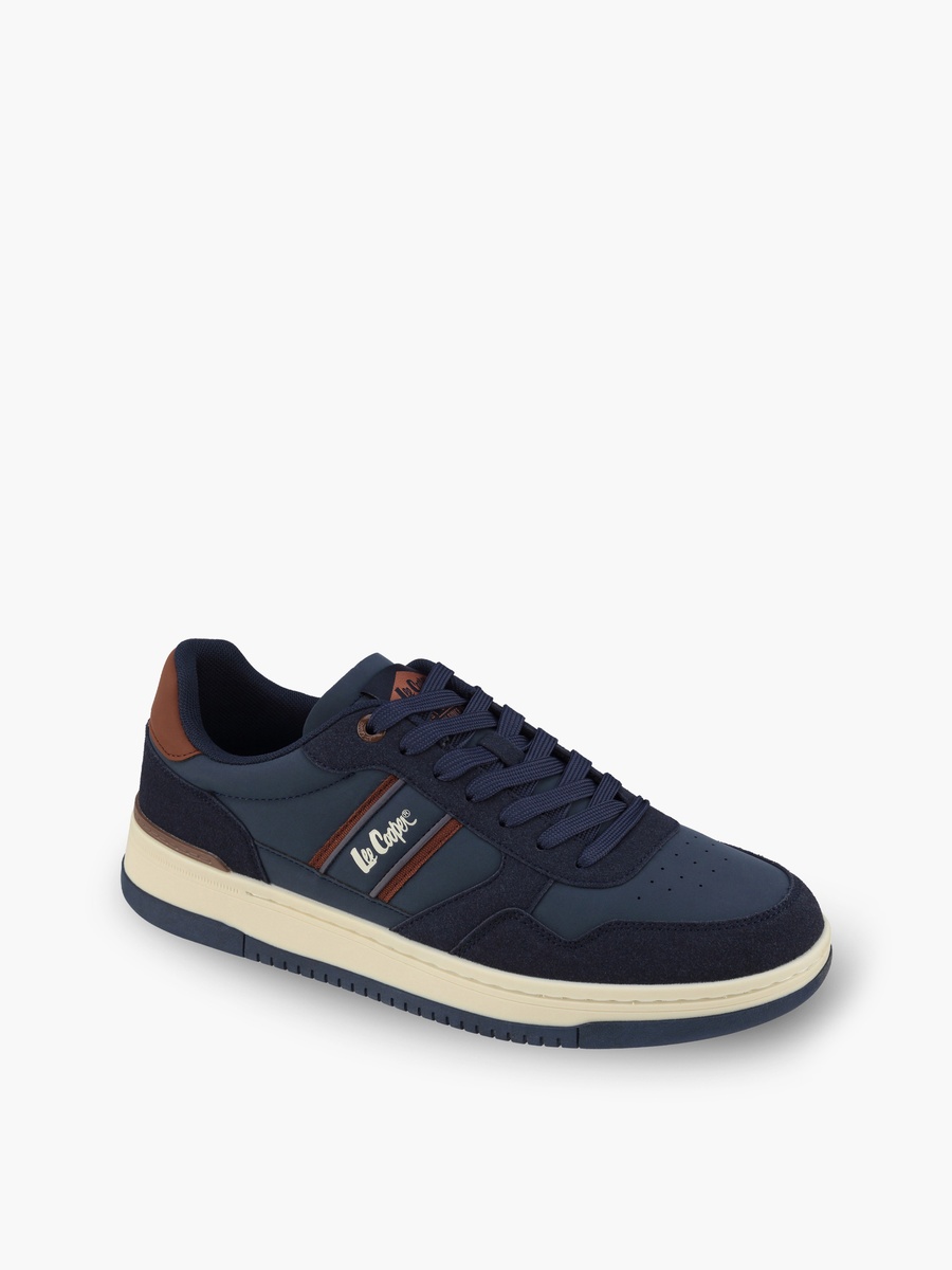 Men Logo Print Lace-Up Ankle Sneakers