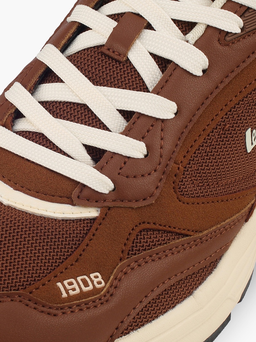 حذاء سنيكرز بطول الكاحل مع رباط غلق للرجال