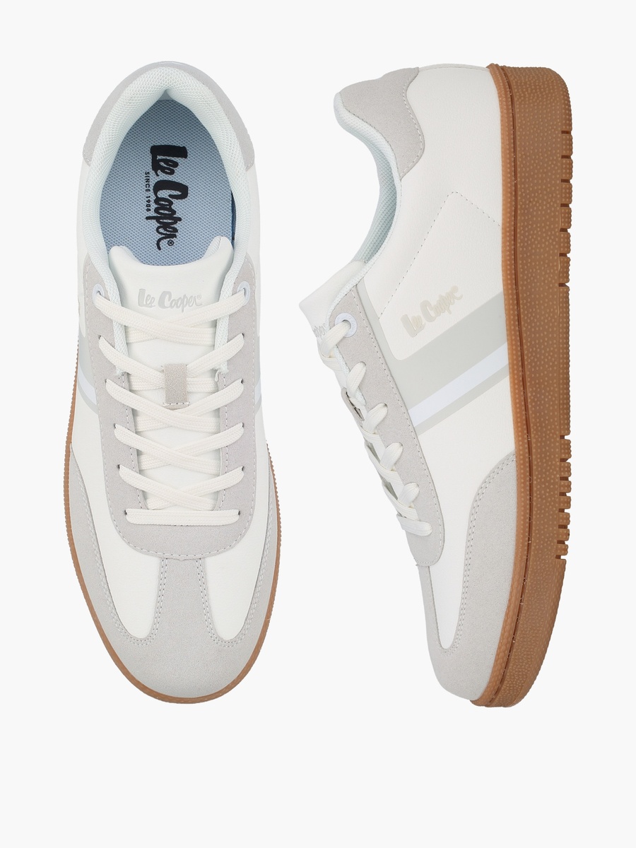 Men Panelled Logo Lace-Up Sneakers