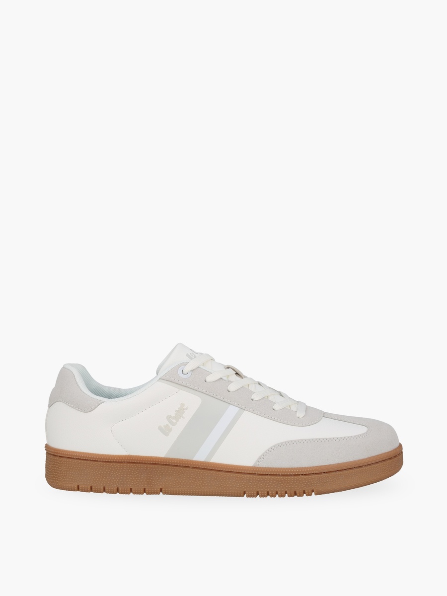 Men Panelled Logo Lace-Up Sneakers