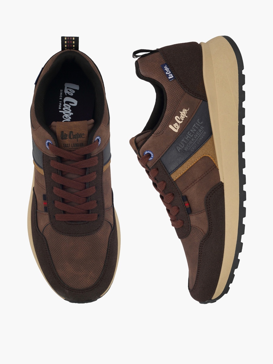Men Lace-Up Ankle Sneakers
