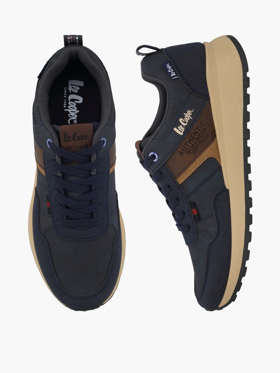 Men Lace-Up Ankle Sneakers