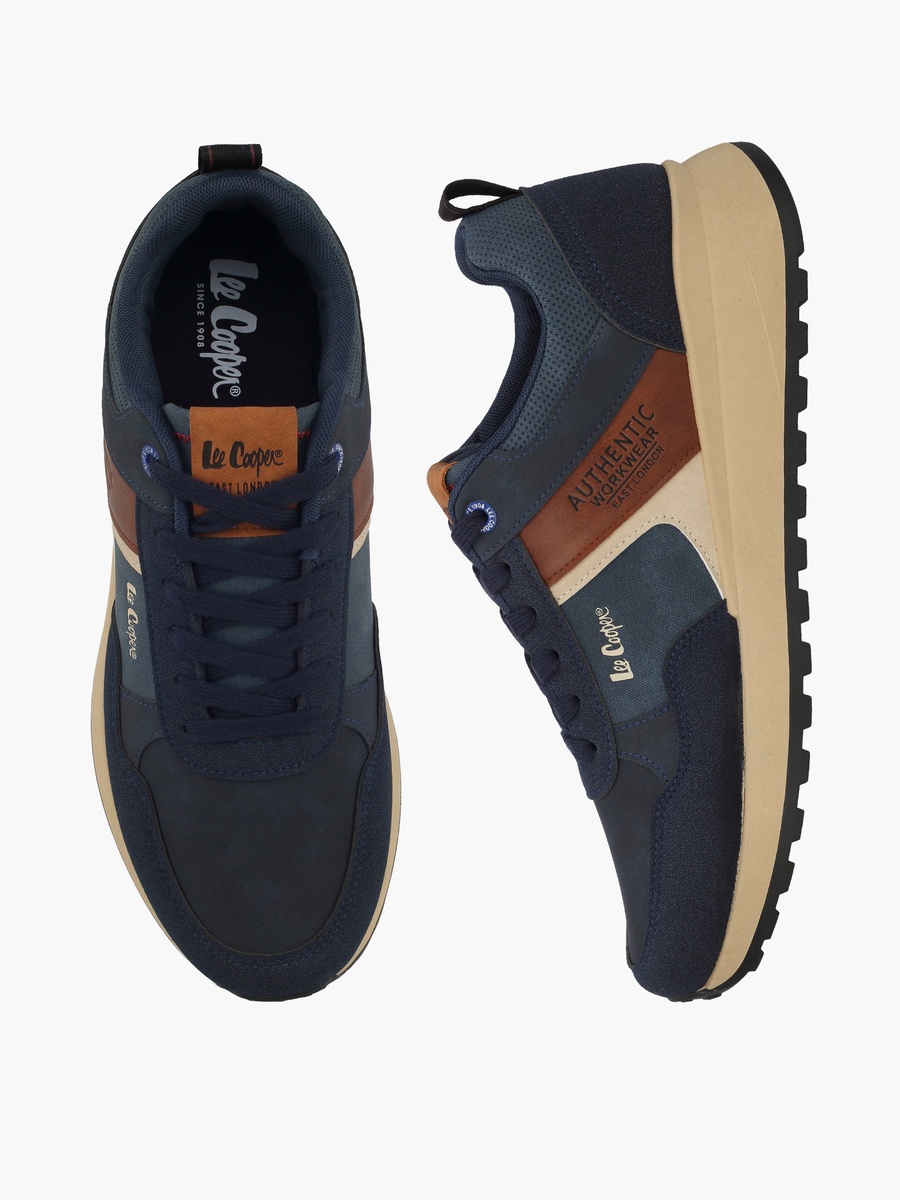 Men Lace-Up Ankle Sneakers