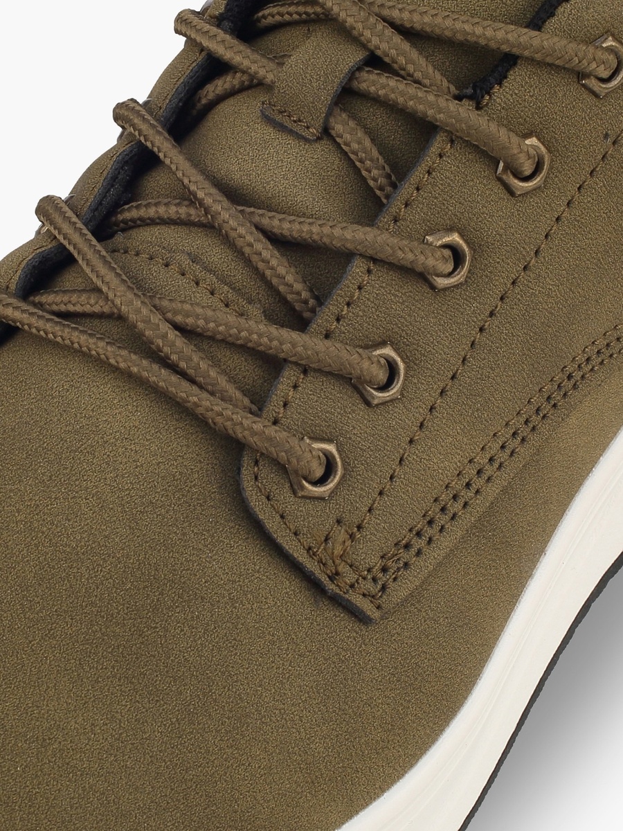 Men Lace-Up Ankle Sneakers