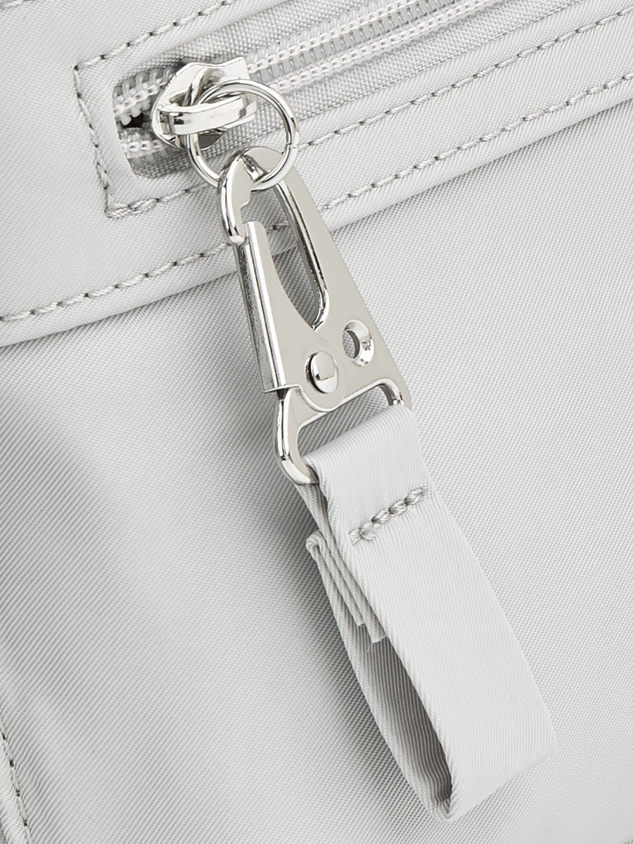 Solid Backpack with Zip Closure and Adjustable Strap