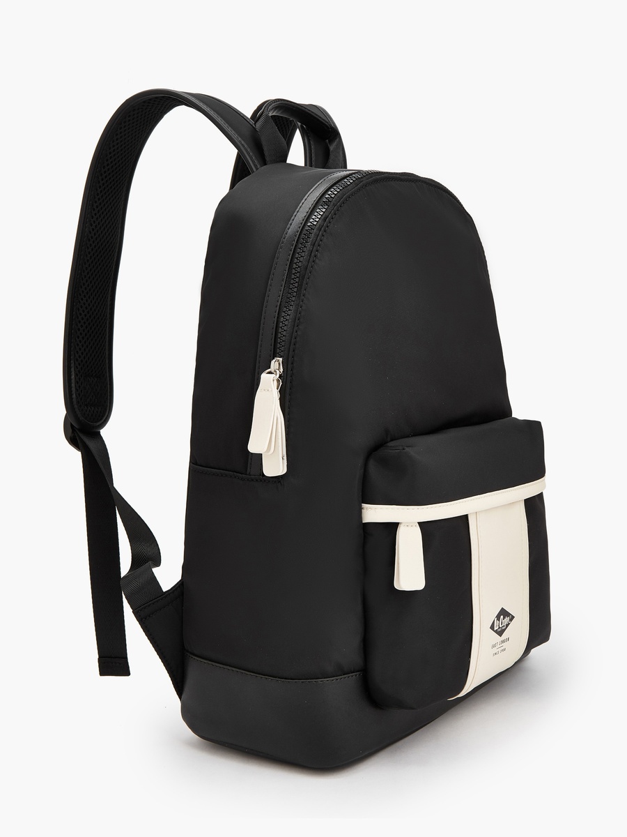 Logo Print Backpack with Padded Straps