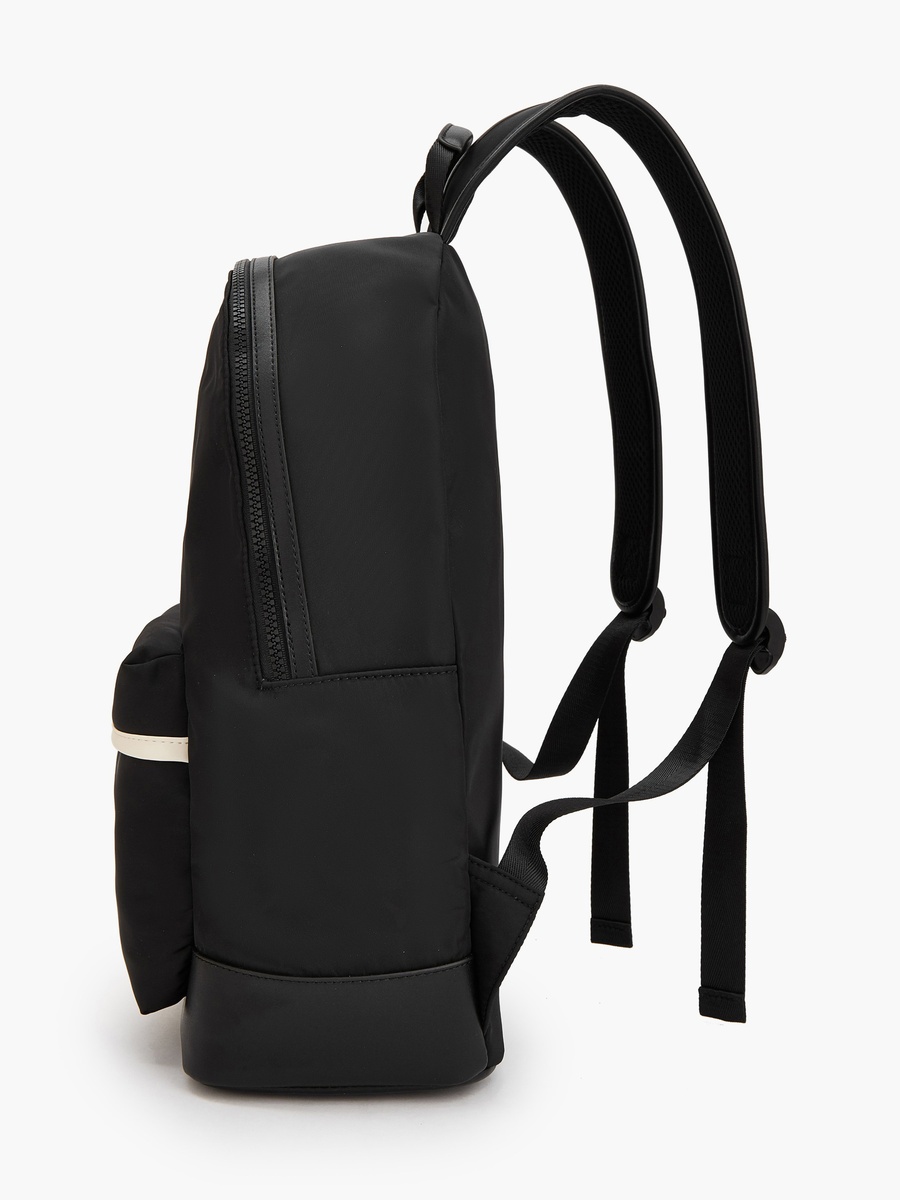 Logo Print Backpack with Padded Straps