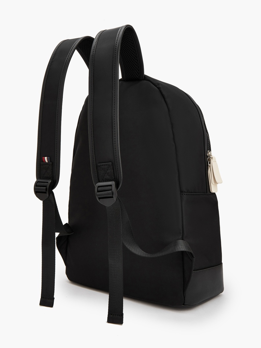 Logo Print Backpack with Padded Straps