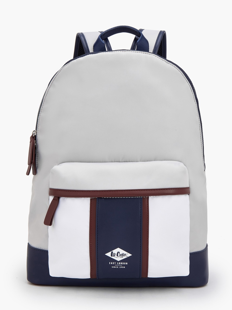 Logo Print Backpack with Padded Straps