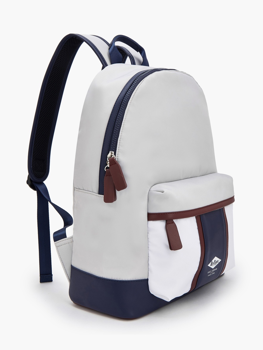 Logo Print Backpack with Padded Straps