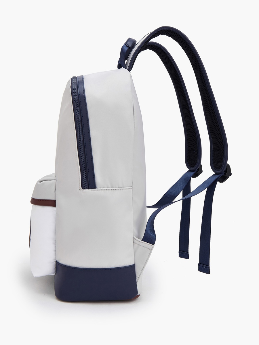Logo Print Backpack with Padded Straps