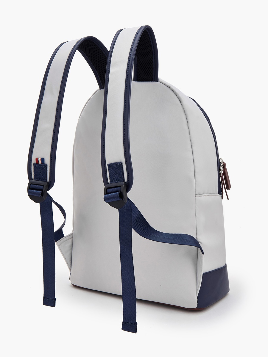 Logo Print Backpack with Padded Straps