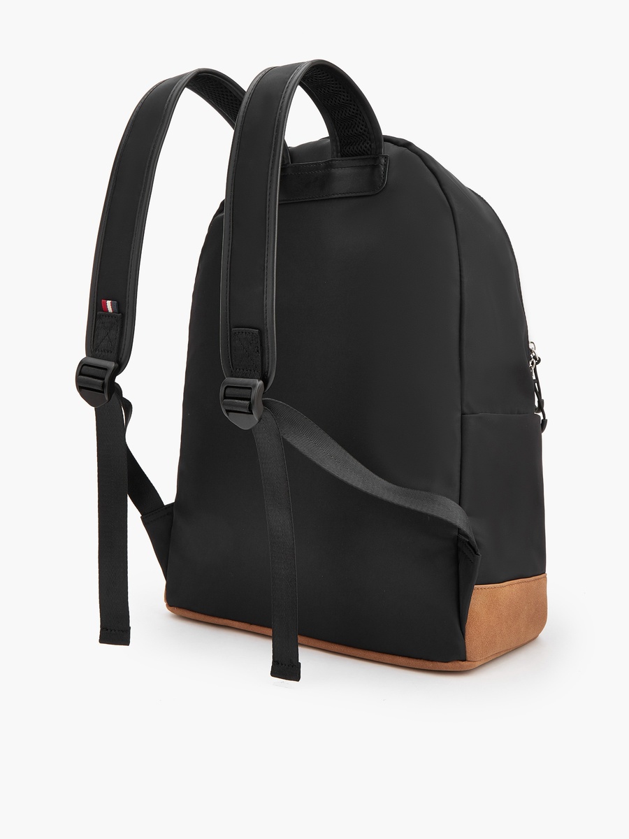 Logo Print Backpack with Adjustable Shoulder Straps