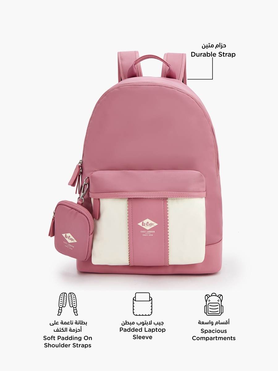 Solid Backpack with Adjustable Shoulder Straps
