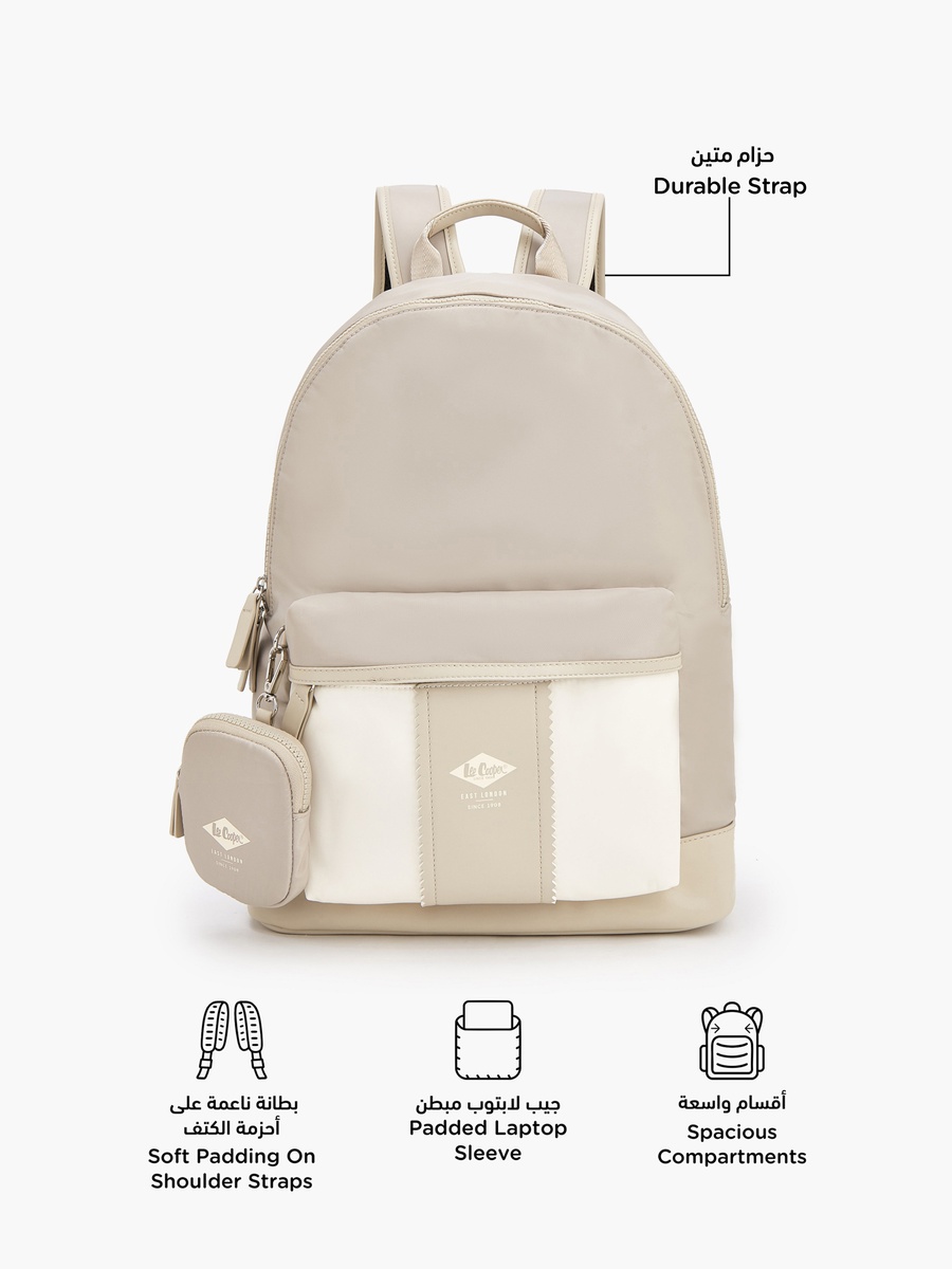 Solid Backpack with Adjustable Shoulder Straps