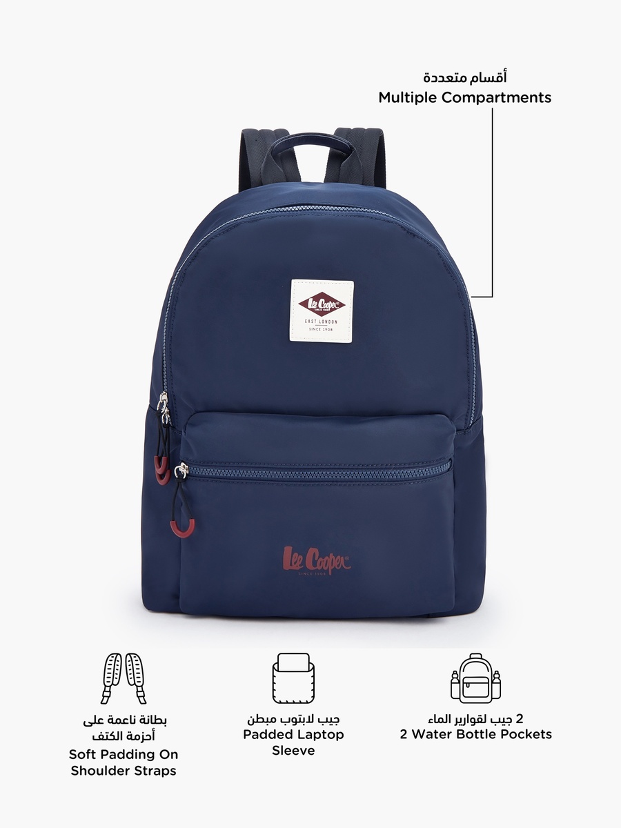 Solid Backpack with Adjustable Shoulder Straps