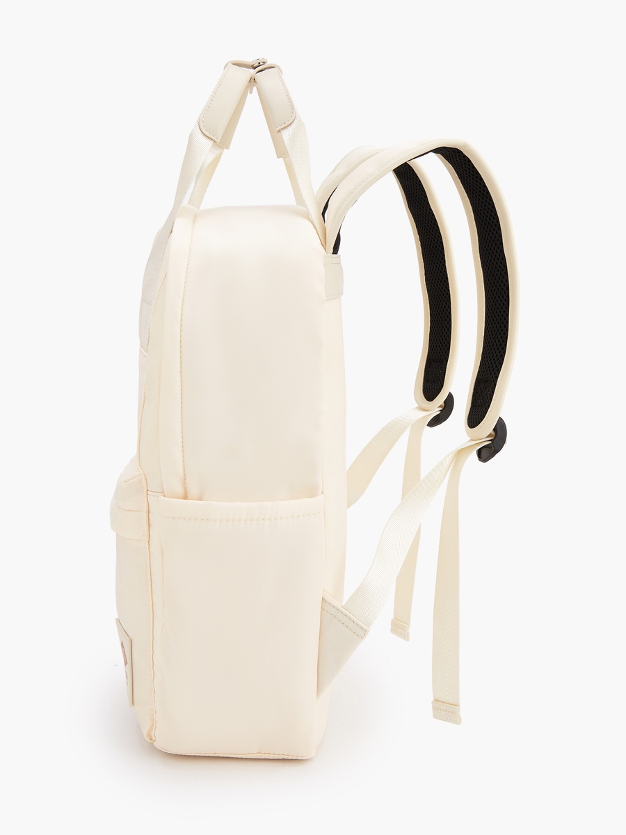 Logo Print Backpack with Adjustable Shoulder Straps