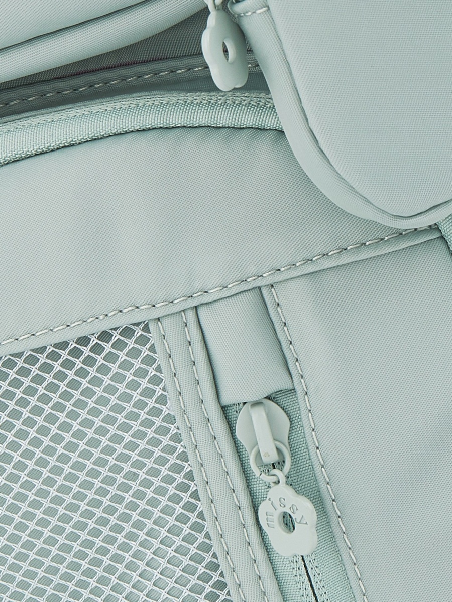 Solid Backpack with Pouch