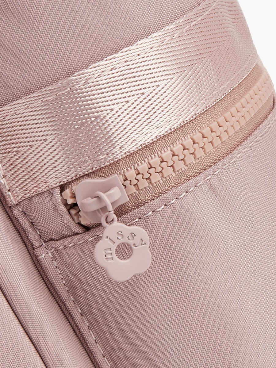 Solid Backpack with Side Pockets